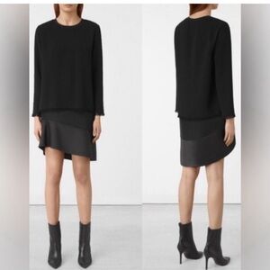 All Saints Shea dress black